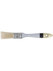 Кисть флейцевая "Техно" искусственная щетина деревянная серая ручка  1" (25 мм)
