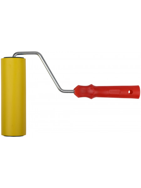 Валик прижимной для обоев резиновый желтый 180 мм