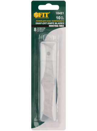 Лезвия для ножа технического 18 мм 8 сегментов сталь SK5 (10 шт.)