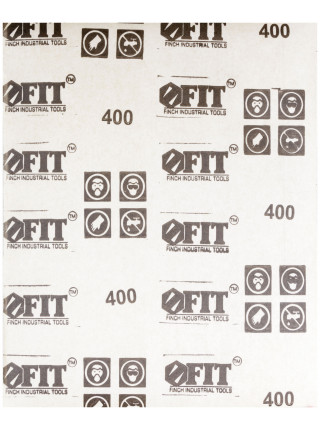 Шкурки наждачные на бумажной основе алюминий-оксидные в листах 230х280 мм 10 шт. Р 400