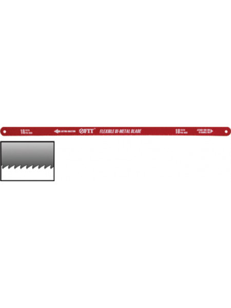 Полотно ножовочное по металлу 300 мм Профи (Bi-Metal)  ( 18 ТPI )