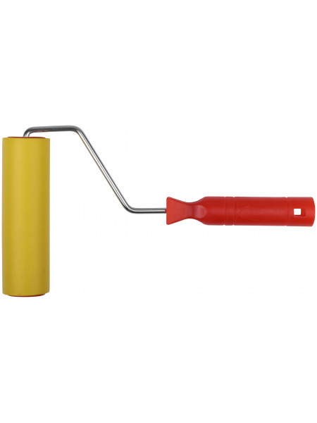 Валик прижимной резиновый для обоев желтый 150 мм
