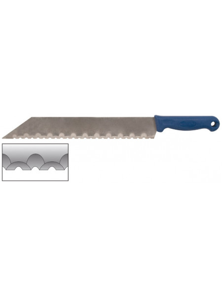 Нож для резки изоляционных плит лезвие 340х50 мм нерж.сталь пластик.ручка