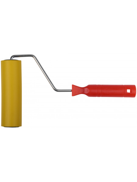 Валик прижимной для обоев резиновый желтый 150 мм