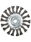 Корщетка-колесо гайка М14 стальная витая проволока 115 мм