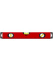 Уровень "Бизон" 3 глазка красный корпус магнитная полоса ручки шкала 400 мм