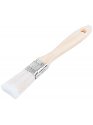 Кисть флейцевая "Аква" искусственная щетина деревянная ручка  1" (25 мм)