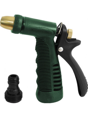 Пистолет для полива регулируемый зеленый Профи 145 мм