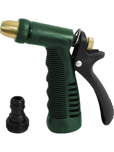 Пистолет для полива регулируемый зеленый Профи 145 мм