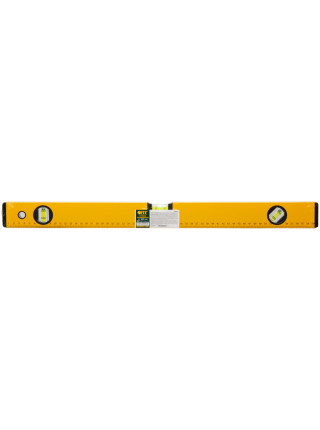 Уровень "Стайл" 3 глазка желтый усиленный корпус фрезер. рабочая грань шкала Профи  600 мм