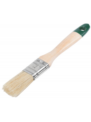 Кисть флейцевая "Хард" натуральная светлая щетина деревянная ручка  1" (25 мм)