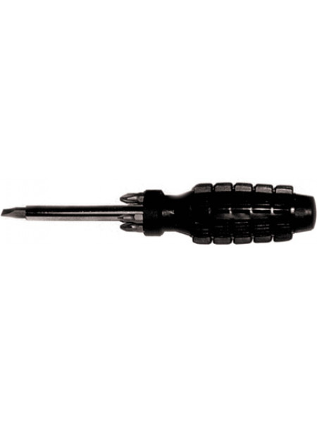 Отвертка 5 CrV бит черная усиленная ручка с антискользящей накладкой